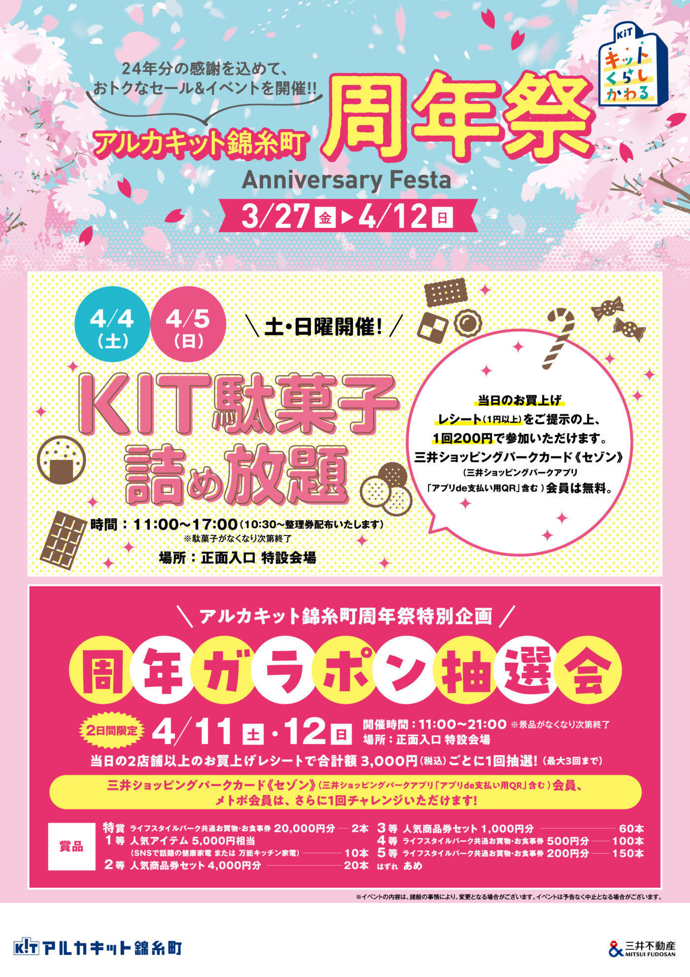 Arcakit Kinshicho週年慶:優惠多多,活動精彩! 2026年3月27日(週五)至4月12日(週日)(圖2)