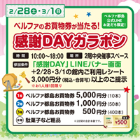 感謝DAYガラポン開催(^^♪