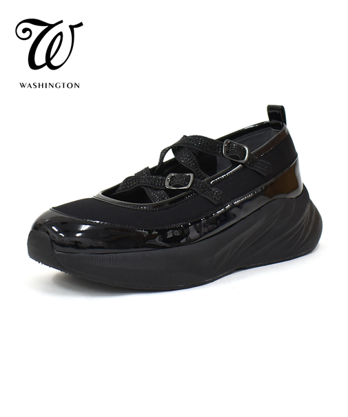 ダブルクロスベルト厚底シューズ W 305-15502