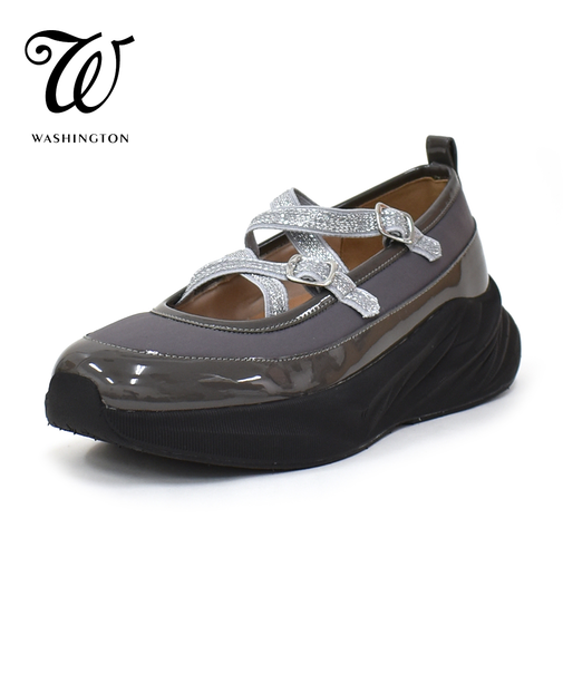 ダブルクロスベルト厚底シューズ W 305-15502