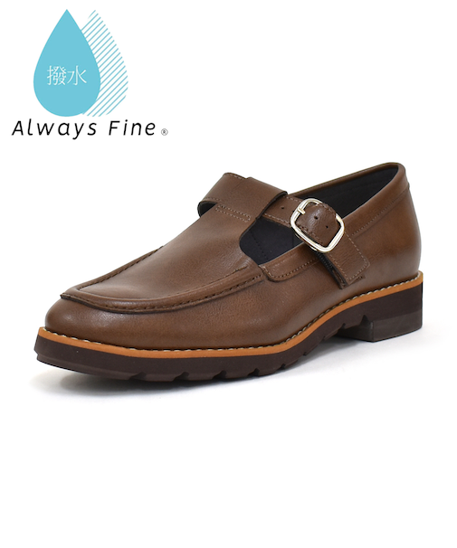 晴雨兼用Tストラップローファー WASHINGTON 398-73105