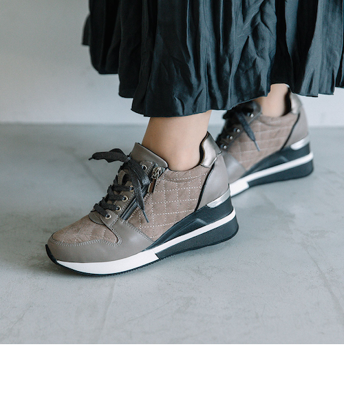 サイドジップレースアップスニーカー WASHINGTON 370-45500｜ギンザ