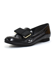 晴雨兼用エナメルリボンローファー WASHINGTON 398-834-E