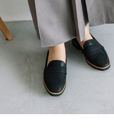 【EC限定】シンプルローファー WASHINGTON 398-73107-EC-BLM