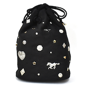 巾着型スエードショルダーバッグ kakatoo 571-7000-00530