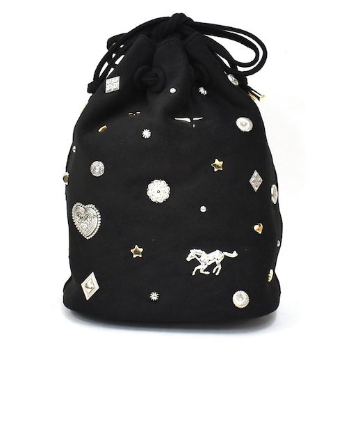 巾着型スエードショルダーバッグ kakatoo 571-7000-00530