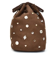 巾着型スエードショルダーバッグ kakatoo 571-7000-00530