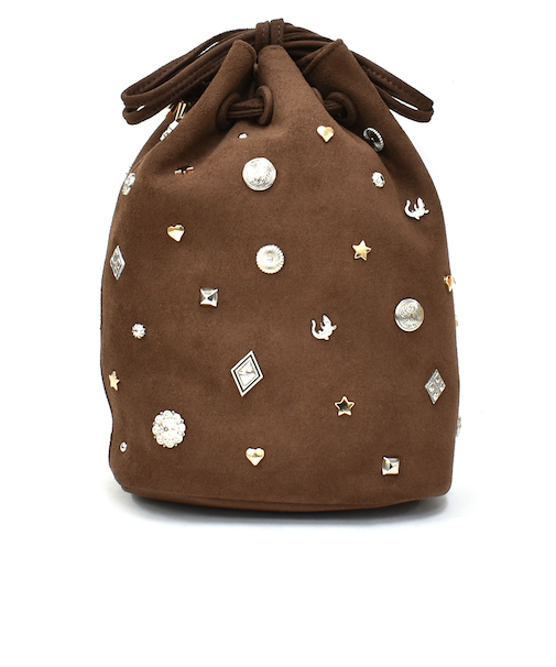 巾着型スエードショルダーバッグ kakatoo 571-7000-00530