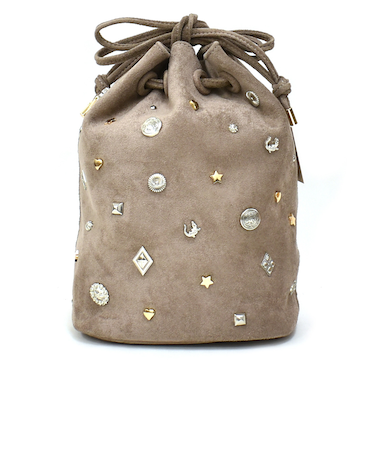 巾着型スエードショルダーバッグ kakatoo 571-7000-00530