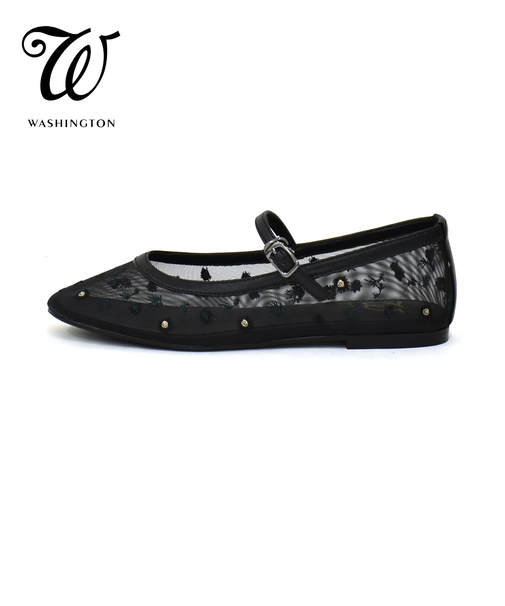 シースルーメリージェーンフラットシューズ W 307-11206