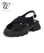 クロスストラップ厚底サンダル W 307-16302