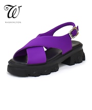 クロスストラップ厚底サンダル W 307-16302