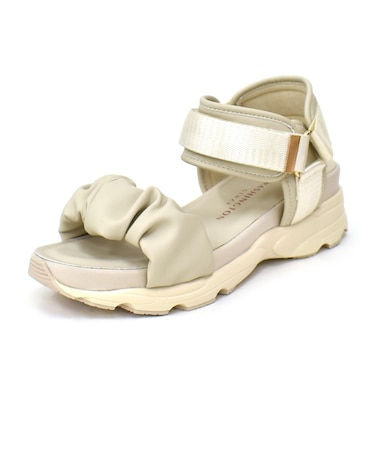 ギャザーデザインストラップサンダル WASHINGTON 370-45306