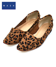 [人気商品] きれい見えフラットシューズ WASH 864-4230-9-ex