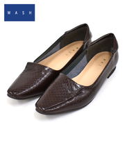 [人気商品] きれい見えフラットシューズ WASH 864-4230-9-ex