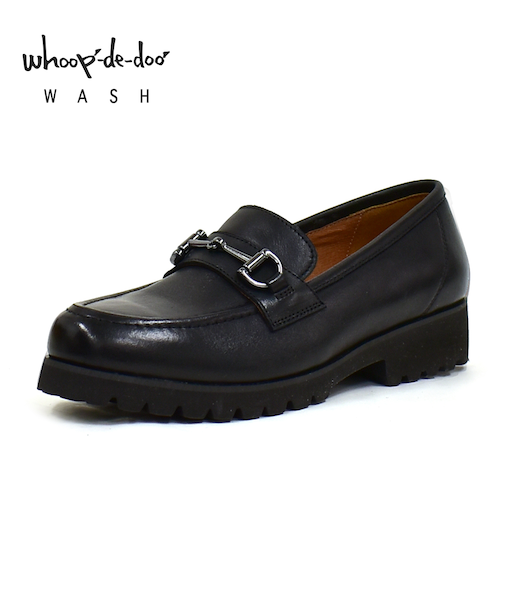 【&mallクーポン併用可】 ビットローファー WASH×whoop'-de-doo' 814-W310