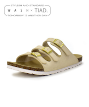 【&mallクーポン併用可】トリプルストラップサンダル WASH×TIAD. 370-SALSA