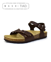 【&mallクーポン併用可】アンクルストラップサンダル WASH×TIAD. 370-BOSSA