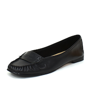 スクエアフラットローファー WASH 370-2007