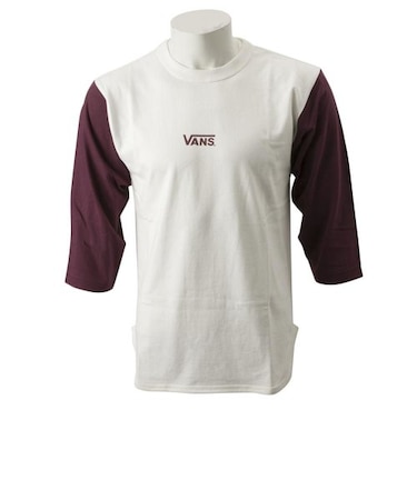 VA19FW-GT04　Mini Logo Girl Raglan T-Shirts　WHITE/BURGUNDY　597775-0001