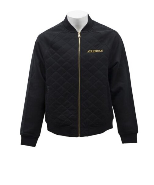 BQ5771　M AJ リマスタード キルテッドJKT　010BLACK/GOLD　600042-0001