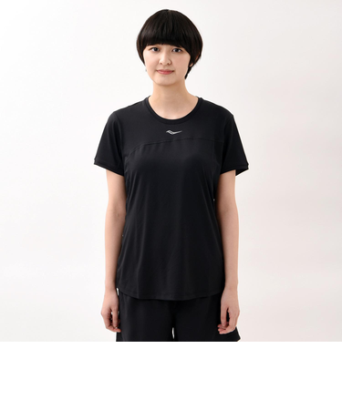 SAW800285-BK　W DRAFTY SHORT SLEEVE　BLACK　600683-0001