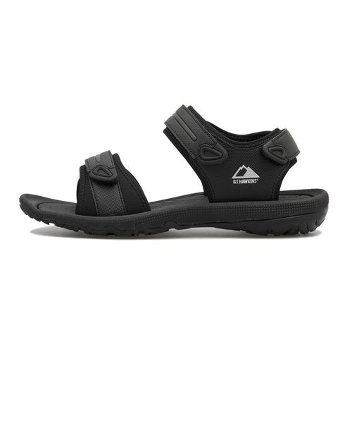 HS13126 OD STRAP SANDAL BLACK 601486-0001｜エービーシー