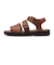 D810729　PITTOCK STRAP SANDAL　DK.BROWN　608308-0002