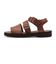 D810729　PITTOCK STRAP SANDAL　DK.BROWN　608308-0002