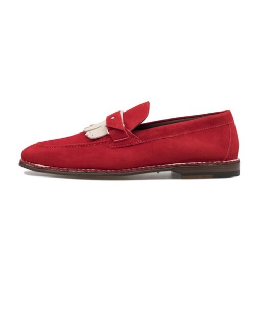 2540861(US)　SUEDE SLIP-ON　LUXOR 100 RED　535304-0002
