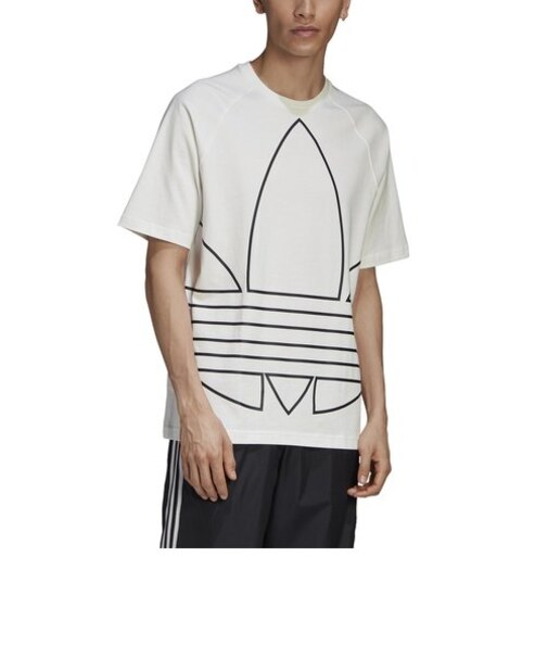 GE6230　M BIG TRF OUT TEE　WHT/BLK　608600-0001