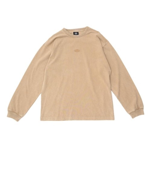 120K1020600　Vans Logo L/S T-Shirt　BEIGE　609497-0003