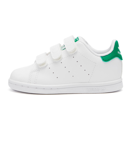 FX7532　12-16 STAN SMITH CF I　FWWT/FWWT/GRN　614788-0001