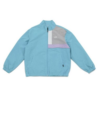 121R1090300　M VANS COLORBLOCKSTAND ZIP JKT　TURQUOISE　612818-0002