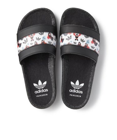 GY5345　ADILETTE BOOST　CBLK/CBLK/FWHT　615710-0001