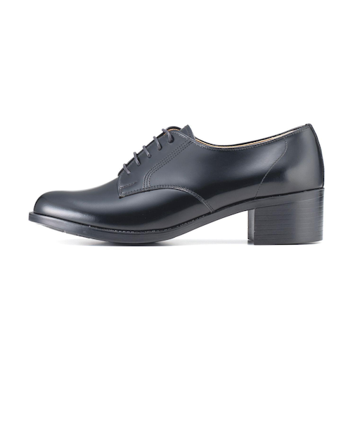470　HEEL-UP MANNISH SHOES　BLACK　630380-0001