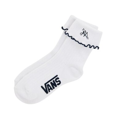 VN0A7YQWWHT　W ARMANTO RUFFLED SOCK　WHITE　629749-0001