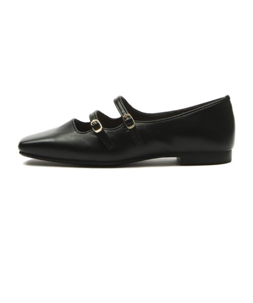 JE80198　2STRAP FLAT 1　BLACK　634051-0001