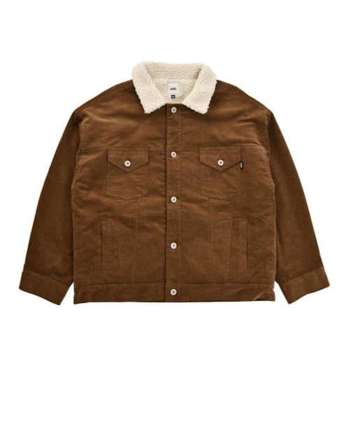 122K3080100　W Boa Collor JKT　BROWN　630158-0001