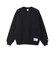 C3-W028　M SUPER FLEECE CREW　BLACK　633303-0002
