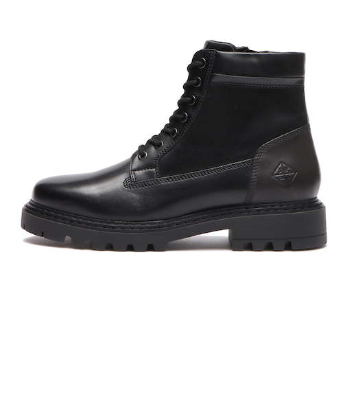 ブラックレザーハイカットブーツ　stefanorossi 667568000101.jpg