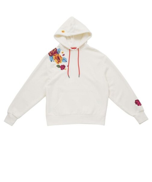 VN0A5JGNFS8　W NEEDLEPOINT HOODIE　MARSHMALLOW　617157-0001