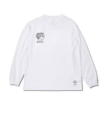 122-111005　eyewater GIRL LS TEE　WHITE　628432-0001