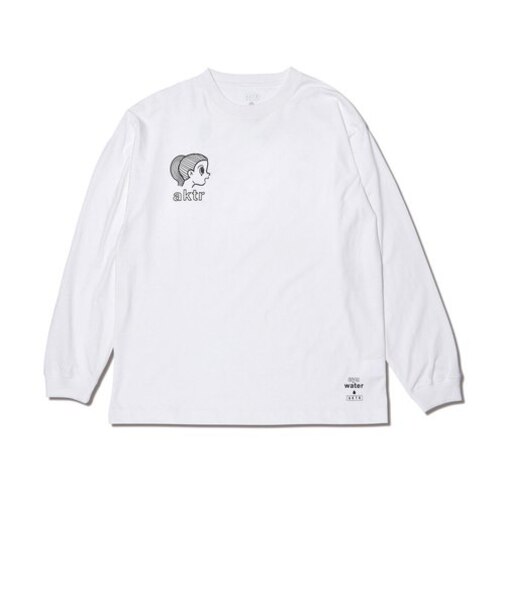 122-111005　eyewater GIRL LS TEE　WHITE　628432-0001