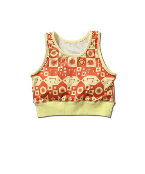 222-079001　DESERT DAISY CROP TOP　ORANGE　642458-0002