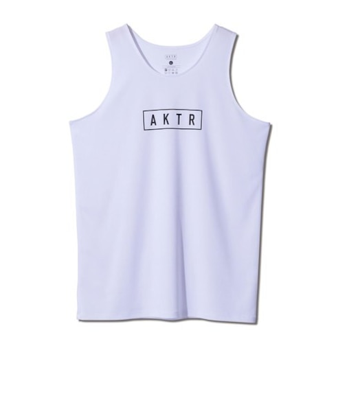 522-012001　BASIC AKTR LOGO TANK　WHITE　642463-0001