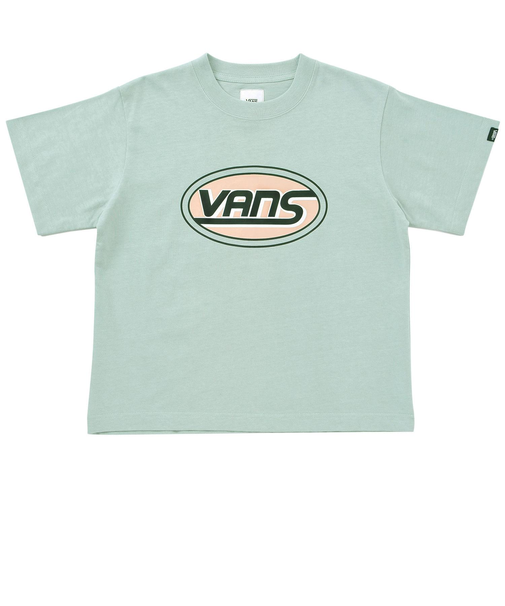 123R3010200　W Oval VANS Logo SSTEE　GREEN　637014-0002