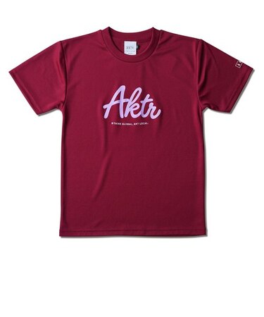 221-079005　KIDS SCRIPT AKTR SPORTS TEE　RED　623674-0002
