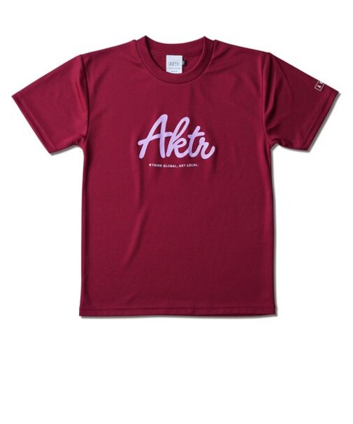 221-079005　KIDS SCRIPT AKTR SPORTS TEE　RED　623674-0002