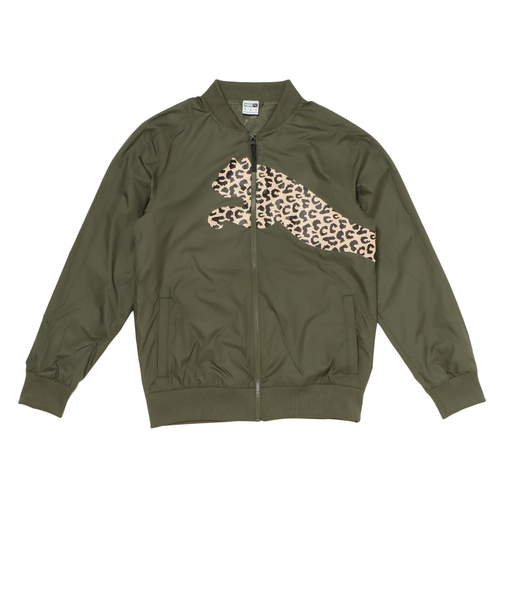 622475　U CL WOVEN BOMBER JK　74GREEN MOSS　639629-0002